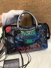 Balenciaga Classic City Small Aged Graffiti /Crossbody 3
