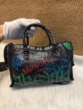 Balenciaga Classic City Small Aged Graffiti /Crossbody 4