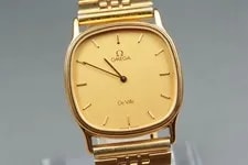 [Exc+++++] Omega de Ville Cal.1365 Ref.191.0212 Gold Quartz 2