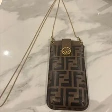 Fendi — Fendi Smartphone Card Holder Chain From Japan — Handbag — resale