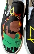  Custom Handpainted Off the Wall Vans "Captial Steez" Pro Era 47 2