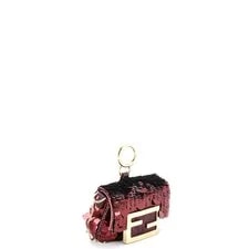 Fendi Chain Baguette Charm Sequins Nano 2