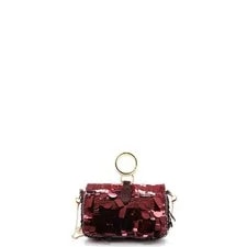 Fendi Chain Baguette Charm Sequins Nano 3