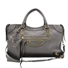 Balenciaga — Balenciaga Metallic Edge City 2 Way 752419 — Handbag — resale