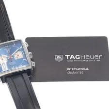 Tag Heuer — TAG Heuer Monaco CAW2111 39mm SS Rubber Blue Dial Automatic Chronograph #C034 — Watch — resale