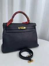 Hermès — Hermès Kelly 32 Sellier With Hardware Auth — Handbag — resale