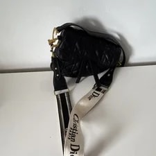 Dior — Dior Quilted Saddle Crossbody W/ Detachable Adjustable Logo Strap — Handbag — resale