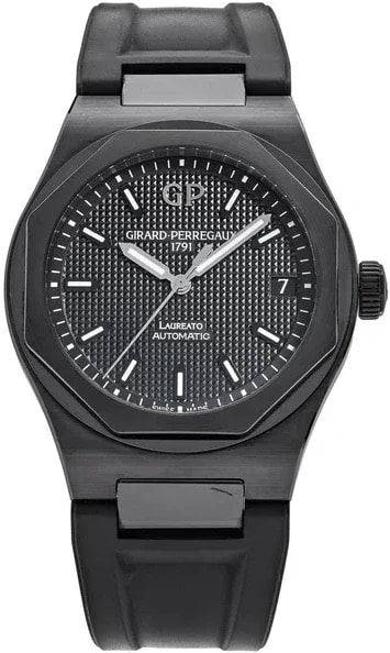 Worldofluxuryus — Girard Perregaux Laureato Black Ceramic — Watch — resale