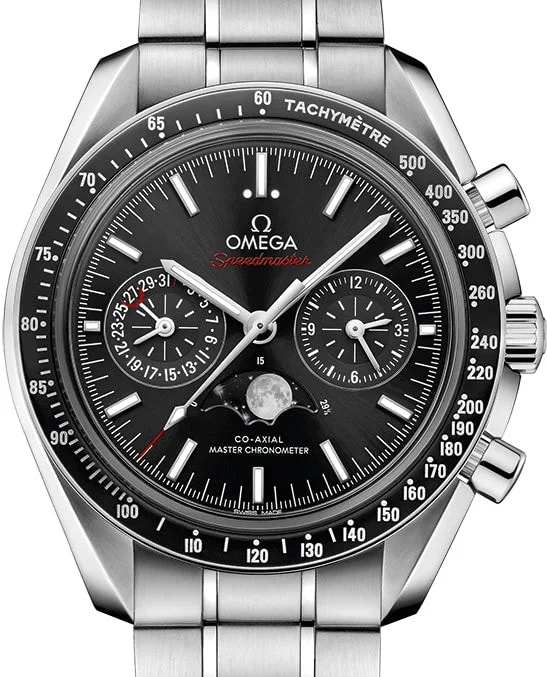 Omega Speedmaster Two Counters MoonPhase Stainless Steel & Ceramic 2