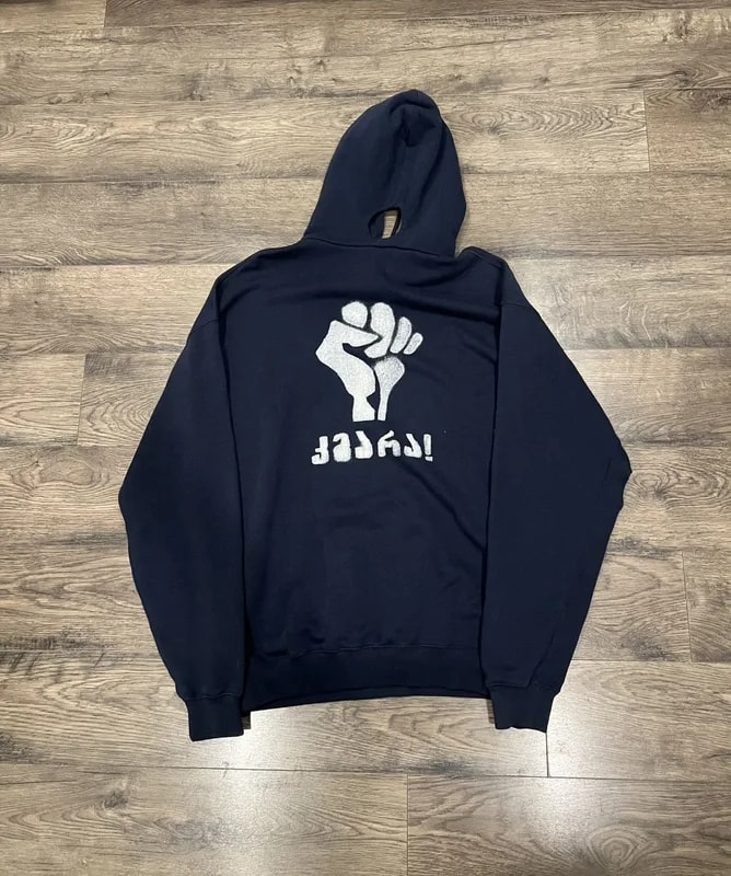 Vetements SS18 Georgian Fist Cutout Hoodie 2
