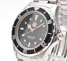 TAG Heuer 2000 Professional 973.006R-2 Quartz Black Dial #99 2