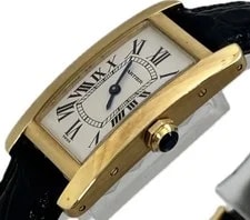 Cartier Tank American SM W2601556 17101 Quartz Excellent A7253 4