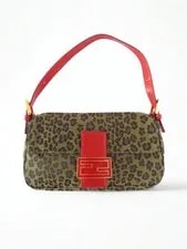 Fendi — Leopard Fendi Baguette — Handbag — resale