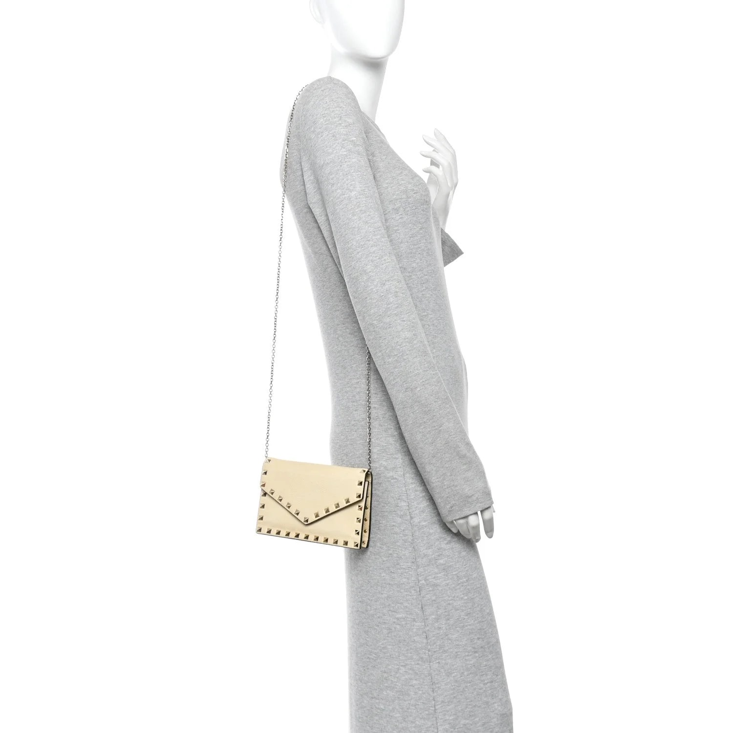 Vitello Rockstud Envelope Wallet on Chain 2
