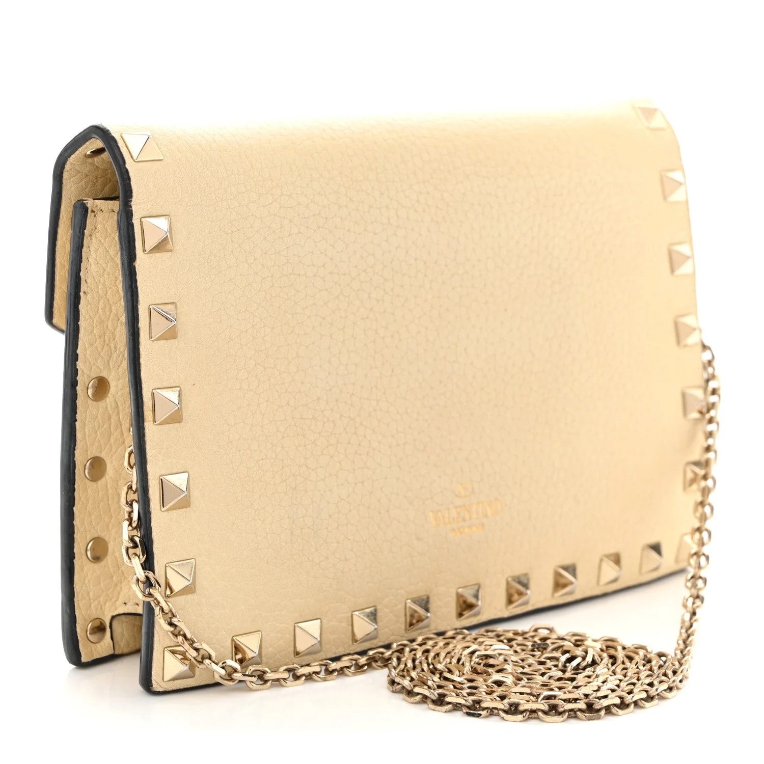 Vitello Rockstud Envelope Wallet on Chain 3