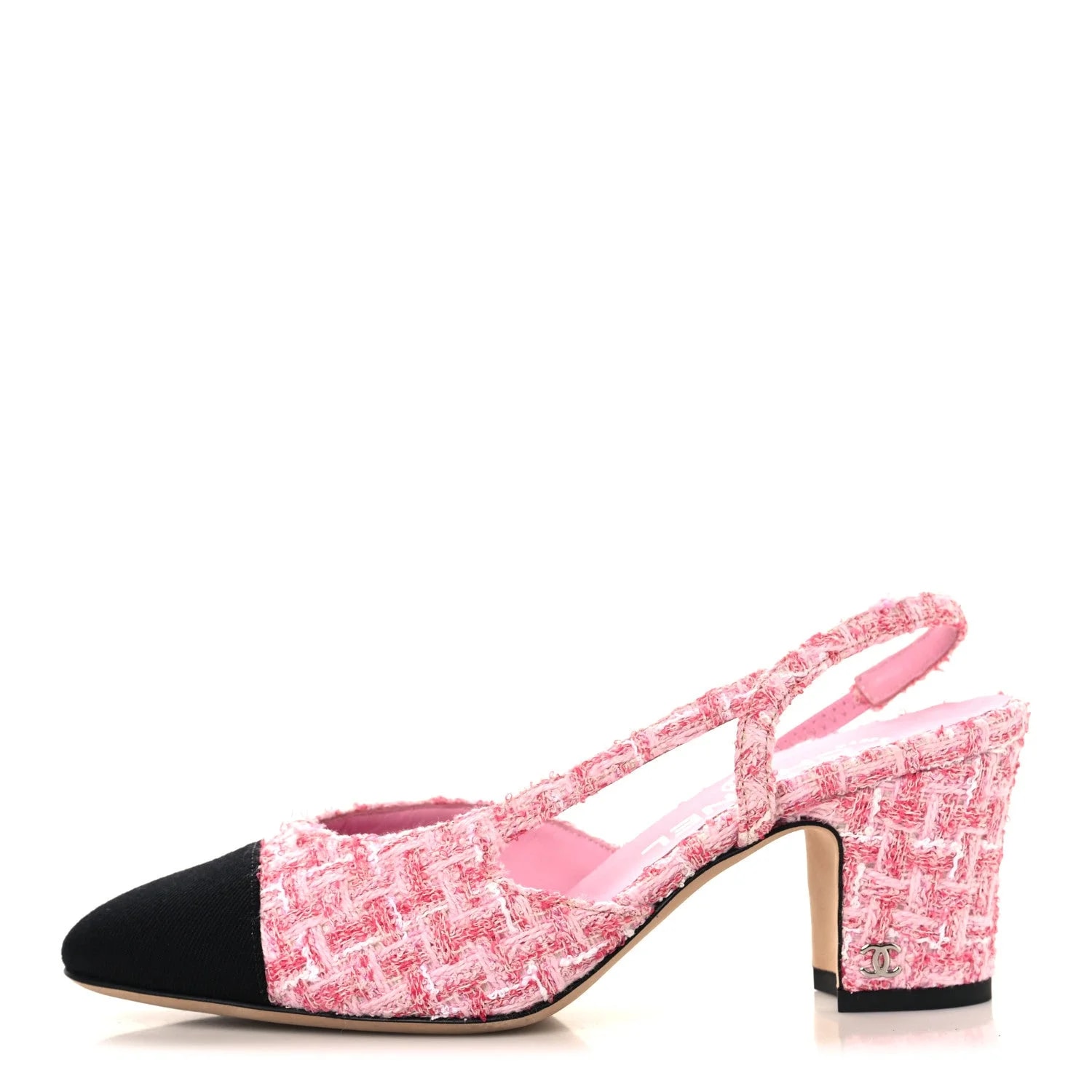 Grosgrain Cap Toe CC Slingback 36 — Designer Shoe — resale