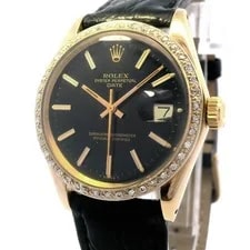 Rolex Date 34mm 14k YG Diamond Custom Band 1503 2