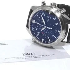 IWC — IWC Pilot's Watches IW377801 46mm SS Black Dial Automatic #C2903 — Watch — resale