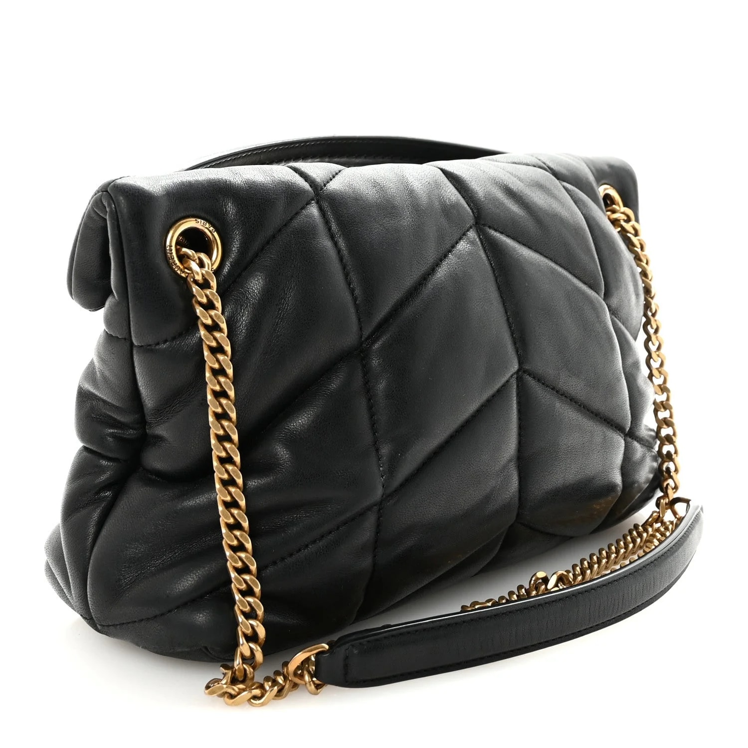 Quilted Small Loulou Puffer Monogram Chain Satchel 3
