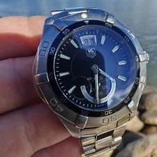 TAG Heuer Aquaracer Grande Date WAF1010 41mm Black Dial +Authentication 2