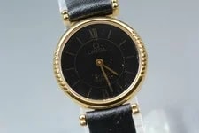 1987 Omega de Ville Cal.1378 395.0875 Gold Roman Dial Quartz 2