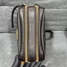 Gucci GG Marmont Mini Diagonal Quilted Camera GHW 3