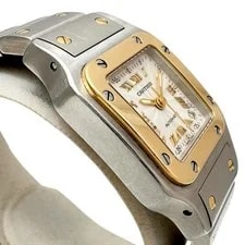 Cartier Santos Galve SM W20045C4 Watches Stainless Steel/K18YG Yellow Gold ... 4