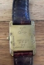 Cartier 1990s Must de Tank Vermeil Ref. 2415 3