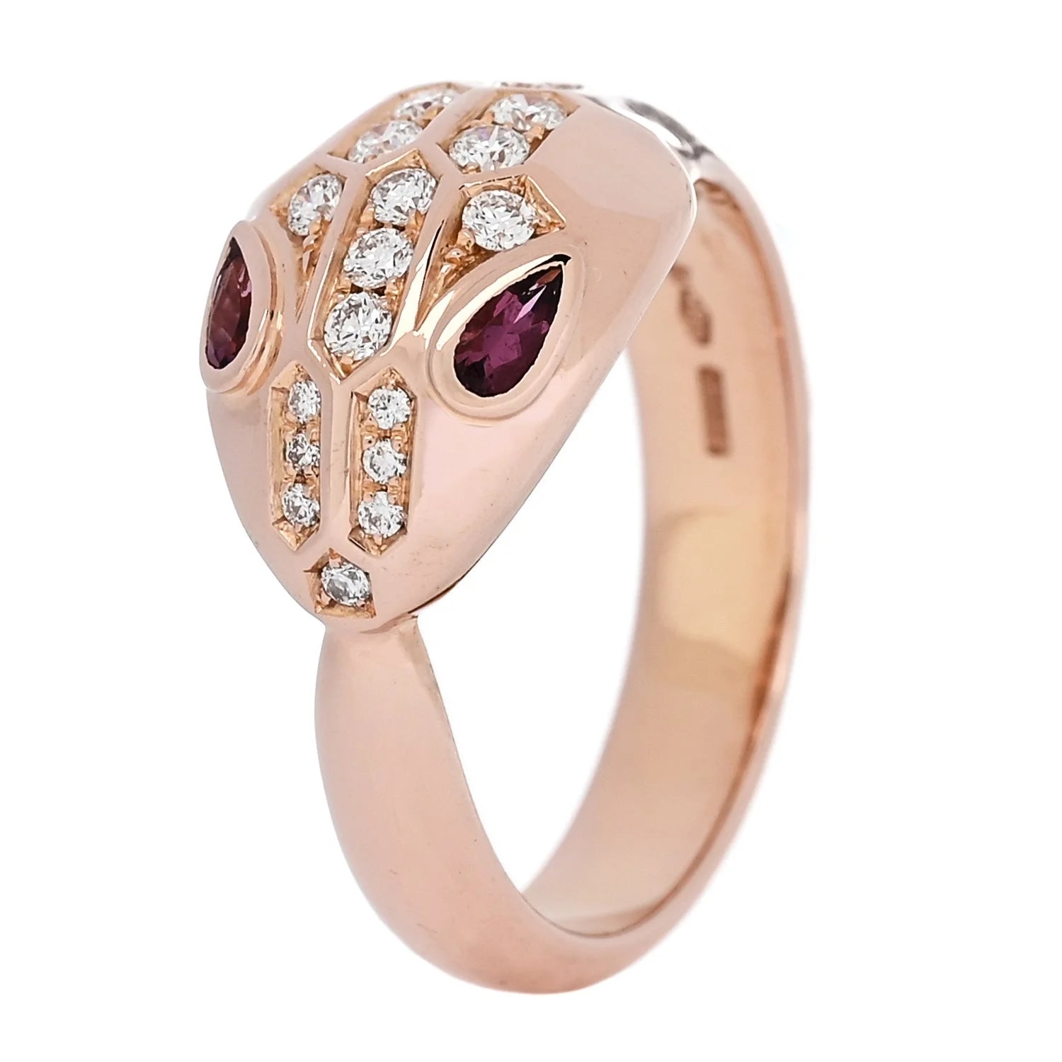 Bulgari — 18K Rose Gold Rubellite Serpenti Seduttori 55 7.25 — Jewelry — resale
