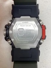 Casio Mudmaster Solar G Shock Analog Rubber GRY KHK From Japan 3