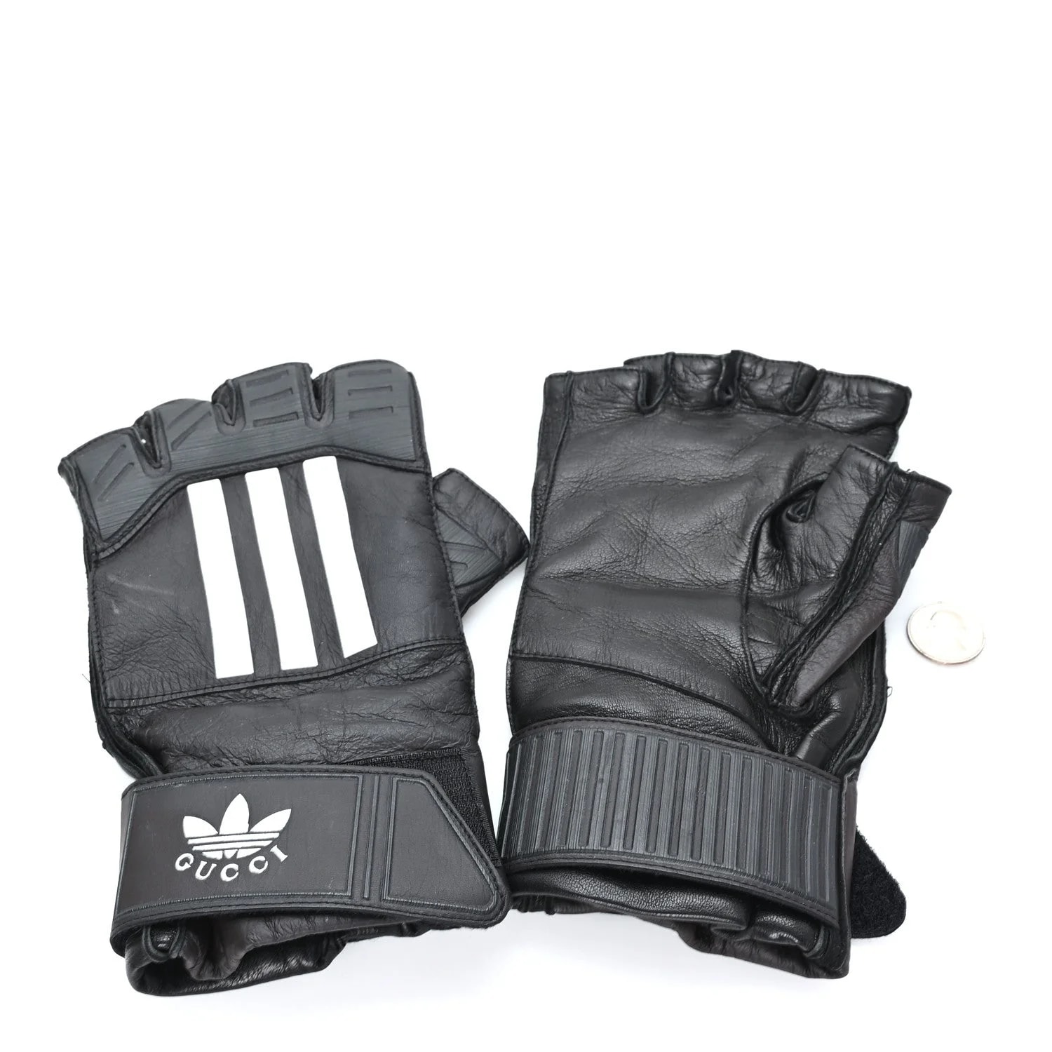 X Adidas Fingerless Short Gloves 8.5 S 2