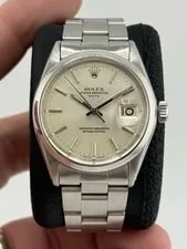 1969 Rolex Date 34 Mm Silver Dial Steel Oyster Automatic 1500 Runs Well! 2