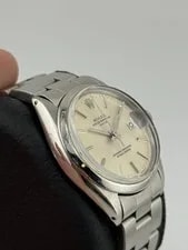 1969 Rolex Date 34 Mm Silver Dial Steel Oyster Automatic 1500 Runs Well! 3
