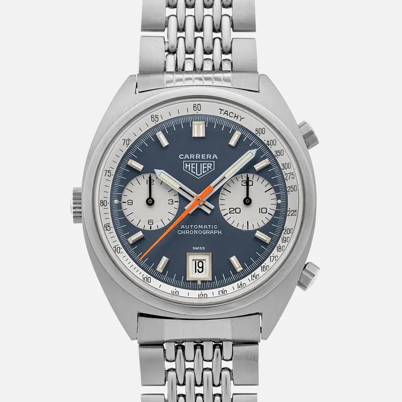 Heuer — 1970s Heuer Carrera Ref. 1153N With Gay Frères Bracelet — Watch — resale