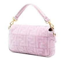 Fendi Embossed Baguette Satchel 2