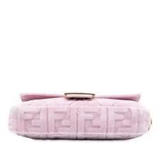 Fendi Embossed Baguette Satchel 3