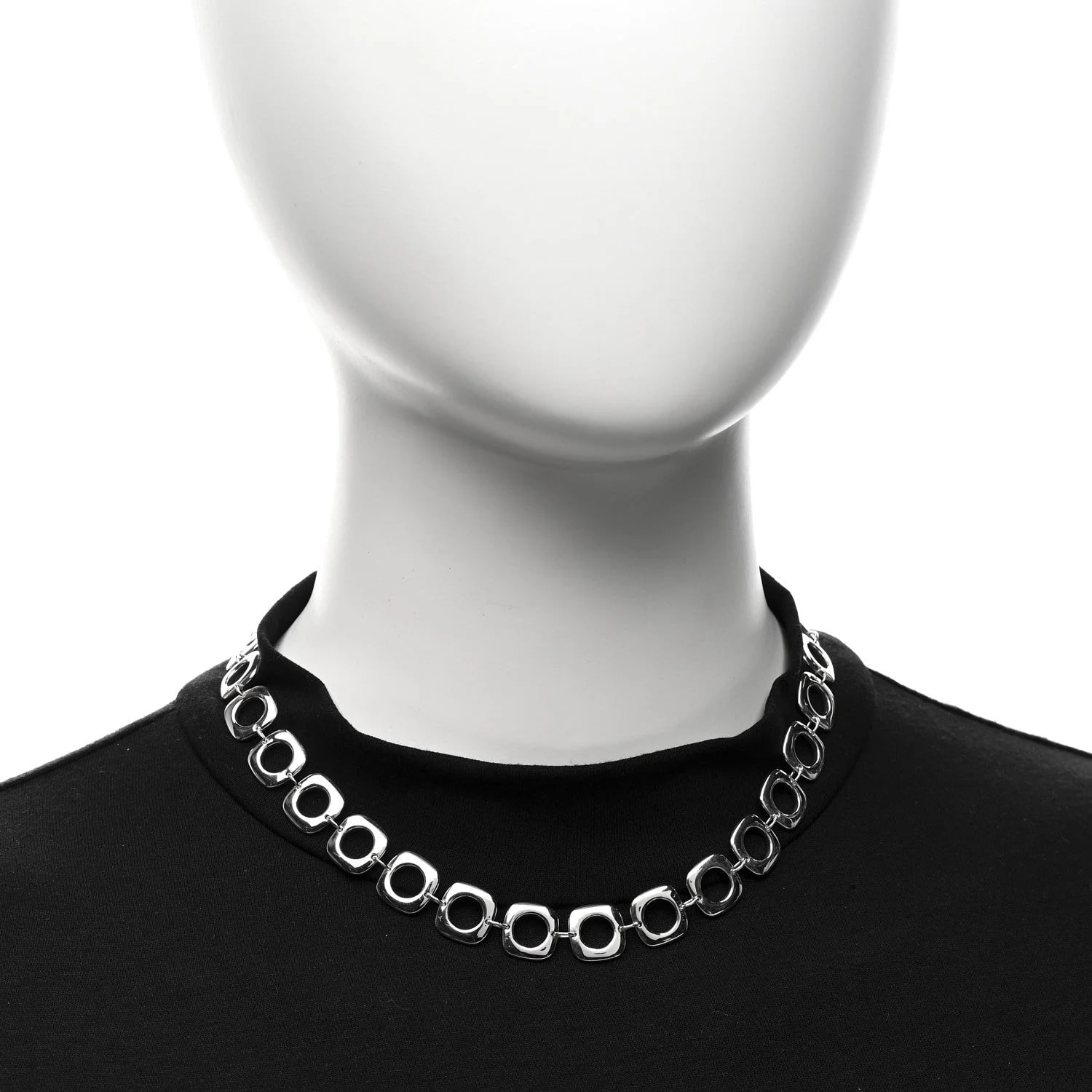 Cushion Square Link Choker 2