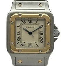 Cartier — Cartier Santos LM W20011C4 29mm Gold White OKW308 — Watch — resale