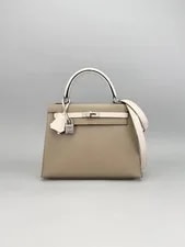 Hermès — Hermes Kelly 25 HSS Asphalt/Nata Brushed Palladium Preowned B 2024 — Handbag — resale