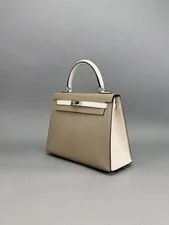 Hermes Kelly 25 HSS Asphalt/Nata Brushed Palladium Preowned B 2024 3
