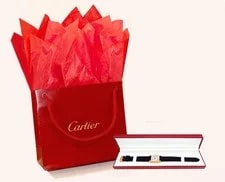 Cartier Authentic Tank Red Presentation Box Bag 2