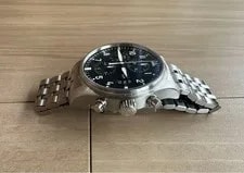 IWC Pilot Chronograph IW377704 Black Silver Stainless Steel 3