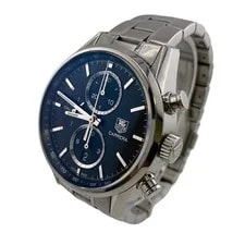 TAGHeuer Carrera Chronograph CAR2110-4 Automatic Silver Blue Dial 3-Hand 2