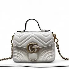 Gucci Chevron Mini GG Marmont Top Handle (ws062826a9r) 2