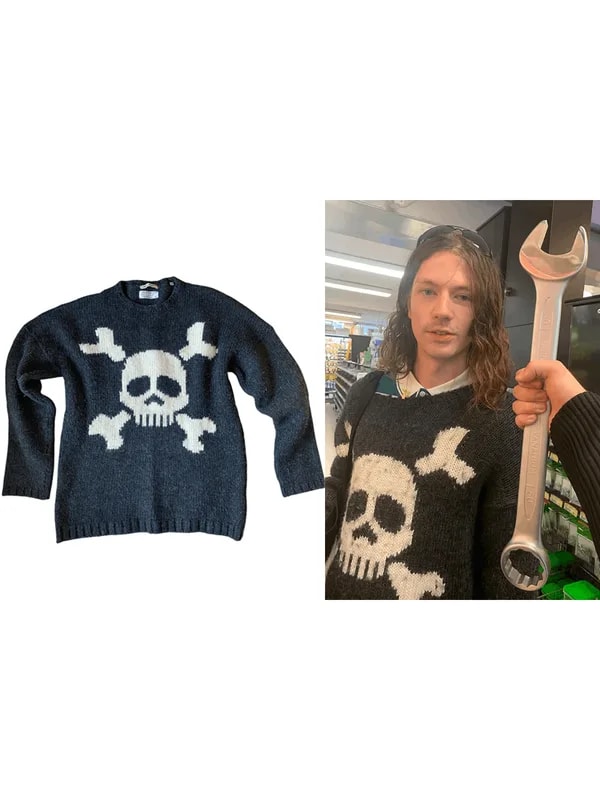 Our Legacy Jolly Roger Skull Sweater — streetwear — resale