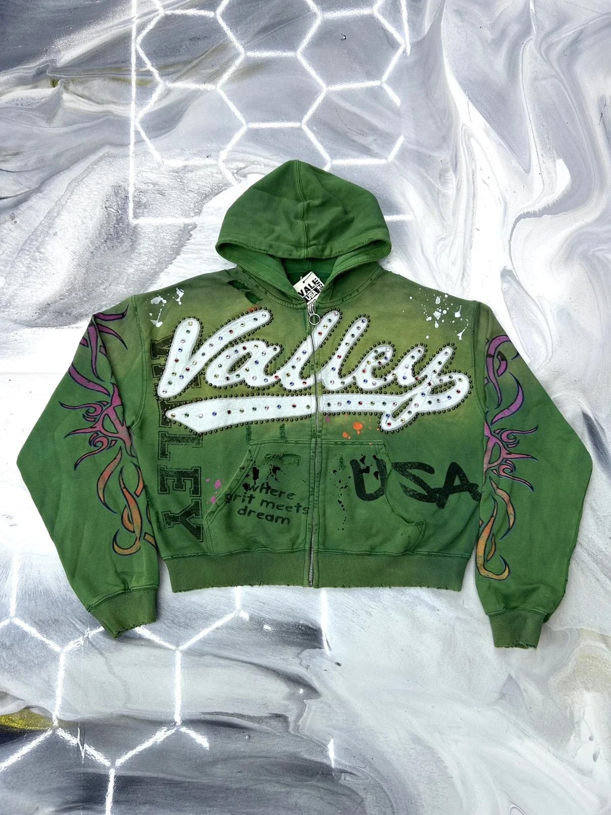 Vale Tribal Inferno Zip Up — streetwear — resale