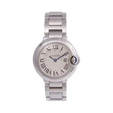 Cartier Ballon Bleu W69010Z4 Quartz Stainless Steel Silvered Opaline 2