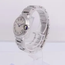 Cartier Ballon Bleu W69010Z4 Quartz Stainless Steel Silvered Opaline 4