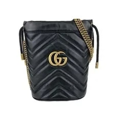 Gucci — Gucci GG Marmont Mini Bucket Chain From Japan — Handbag — resale