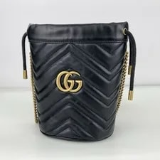 Gucci GG Marmont Mini Bucket Chain From Japan 2